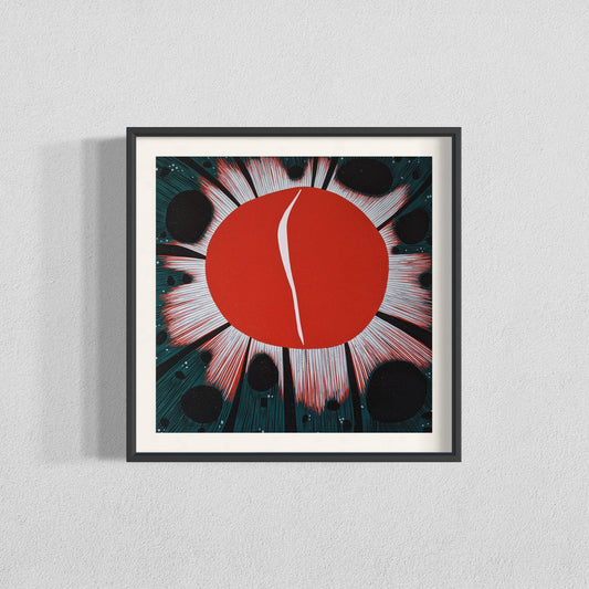 "Burst" Original Linocut