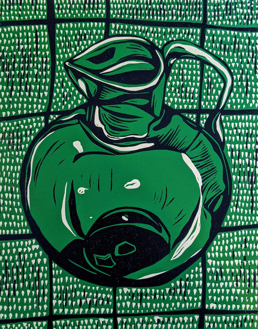 "Jug" Original Linocut