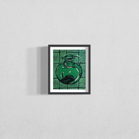 "Jug" Original Linocut