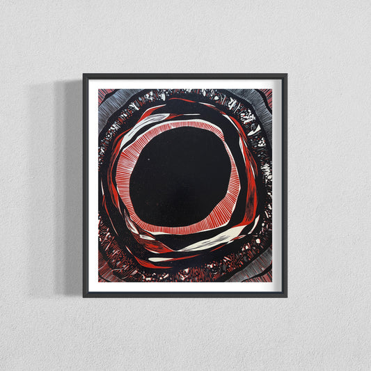 "Maelstrom" Original Linocut
