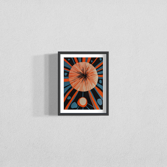 "Orb I" Original Linocut