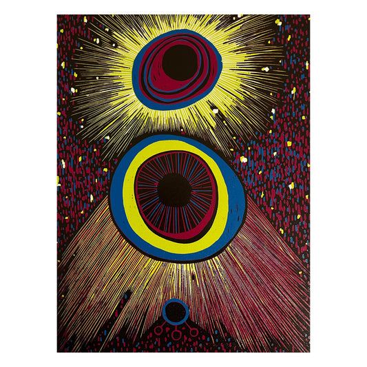 "Transmission II" Original Woodcut